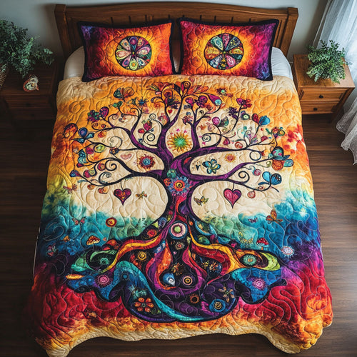 Hippie Tree Of Life WY1902016CL Quilted Bedding Set