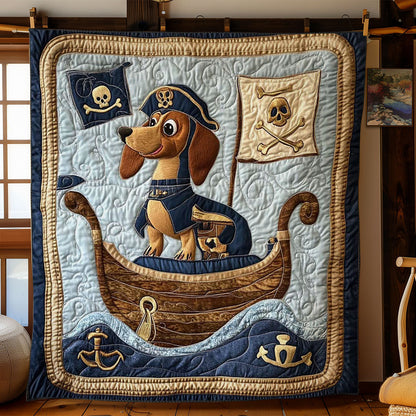 Pirate Dachshunds WN1001031CL Quilt Blanket