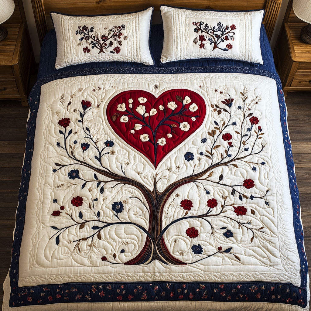Heart Tree WY1402069CL Quilted Bedding Set