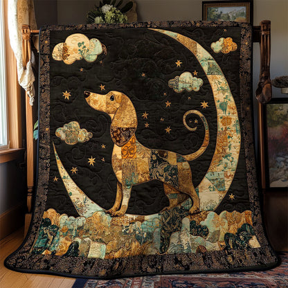 Moonlit Dachshund WN0601038CL Quilt Blanket