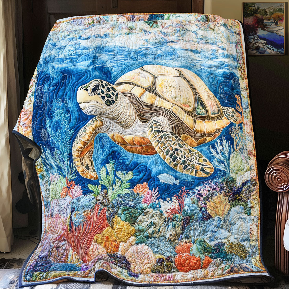 Turtle WX0801036CL Quilt Blanket