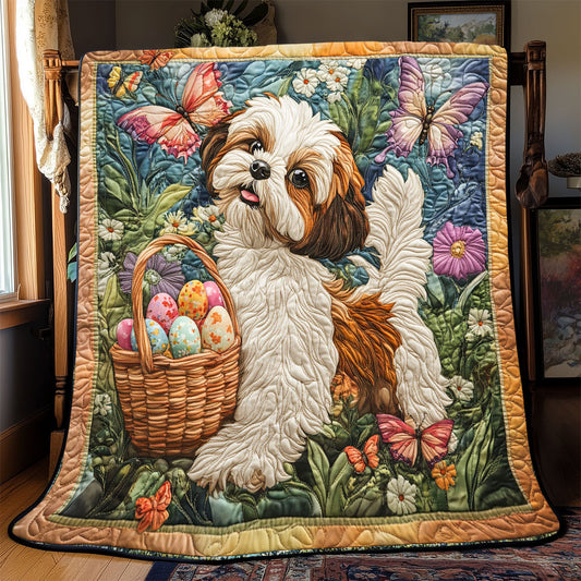 Adorable Shih Tzu WX0803003CL Quilt Blanket