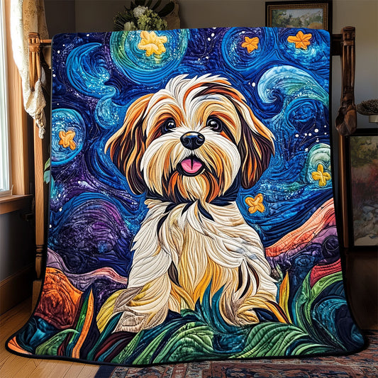 Adorable Shih Tzu WX1403002CL Quilt Blanket