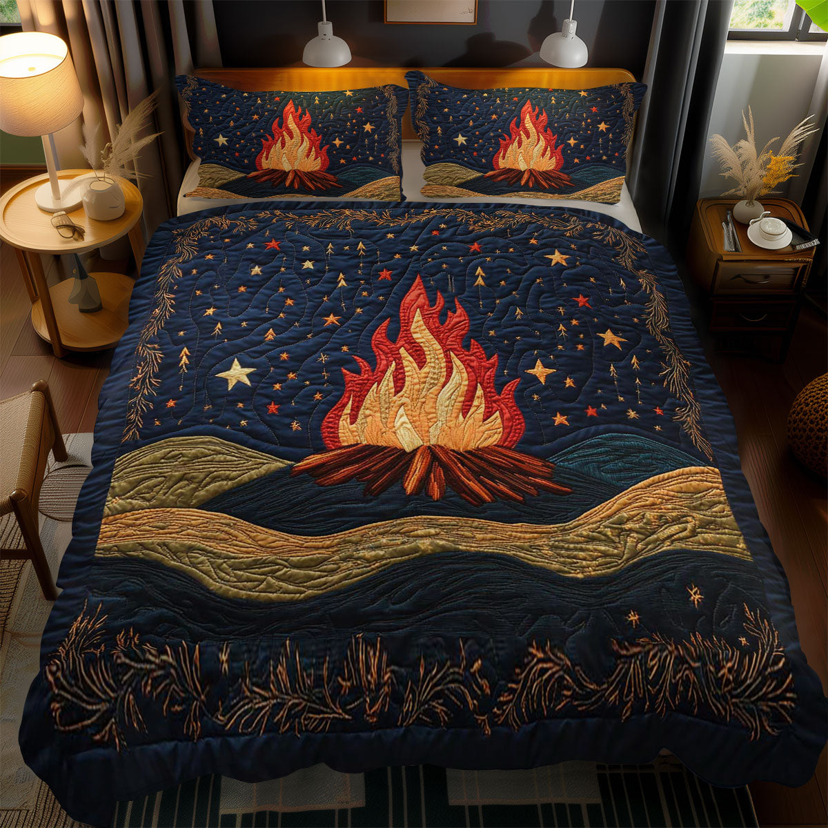 Dreamy Campfire WN1202065CL Quilted Bedding Set