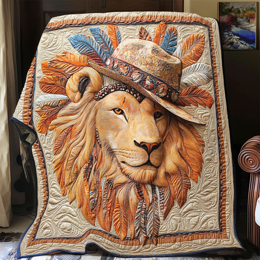 Cowboy Lion WY0801083CL Quilt Blanket
