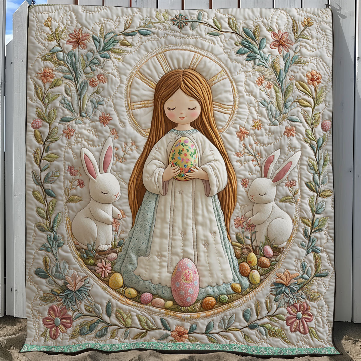 Easter Blessing XB2702027CL Quilt Blanket