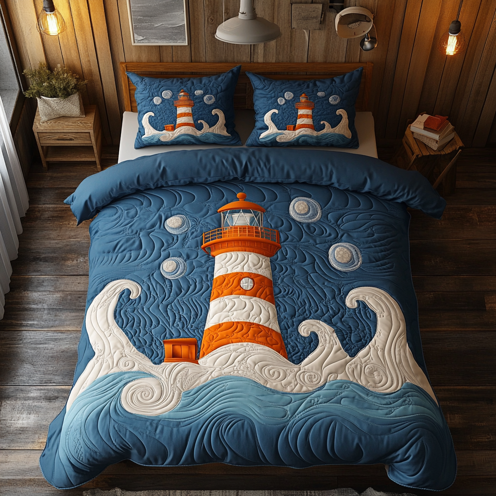 Lighthouse XR1902012CL Quilted Bedding Set