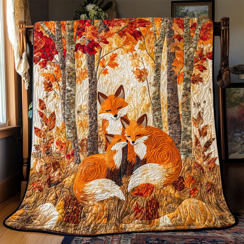 Adorable Fox WP1002003CL Quilt Blanket