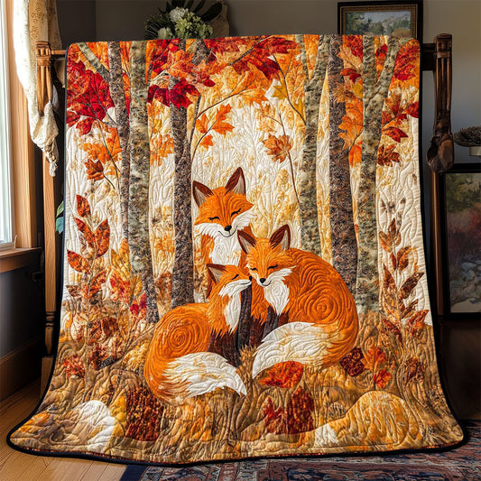 Adorable Fox WP1002003CL Quilt Blanket