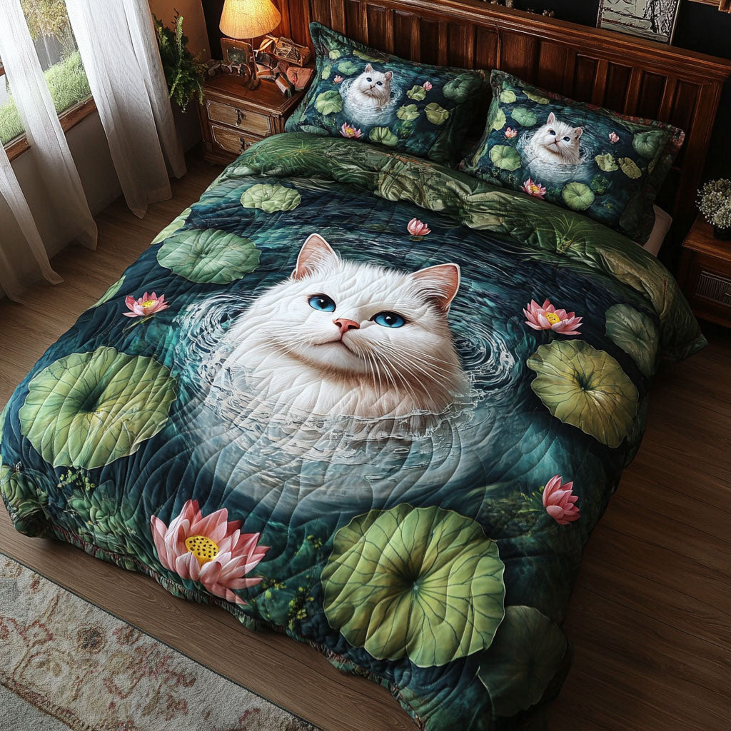 Cute Cat Lotus WT0602011CL Quilted Bedding Set