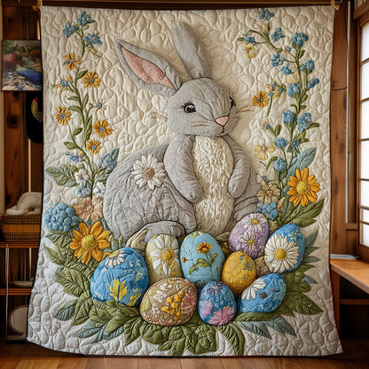 Rabbit And Easter Egg WY0402041CL Quilt Blanket