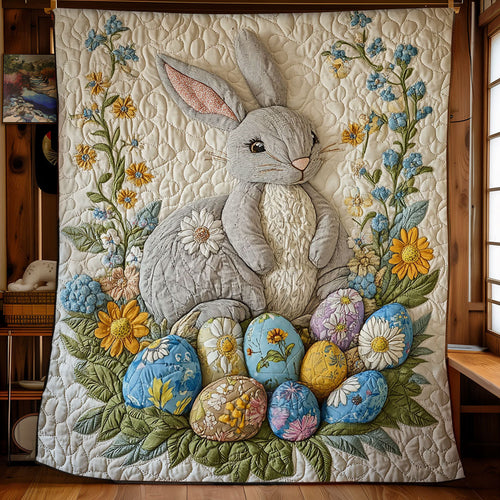Rabbit And Easter Egg WY0402041CL Quilt Blanket