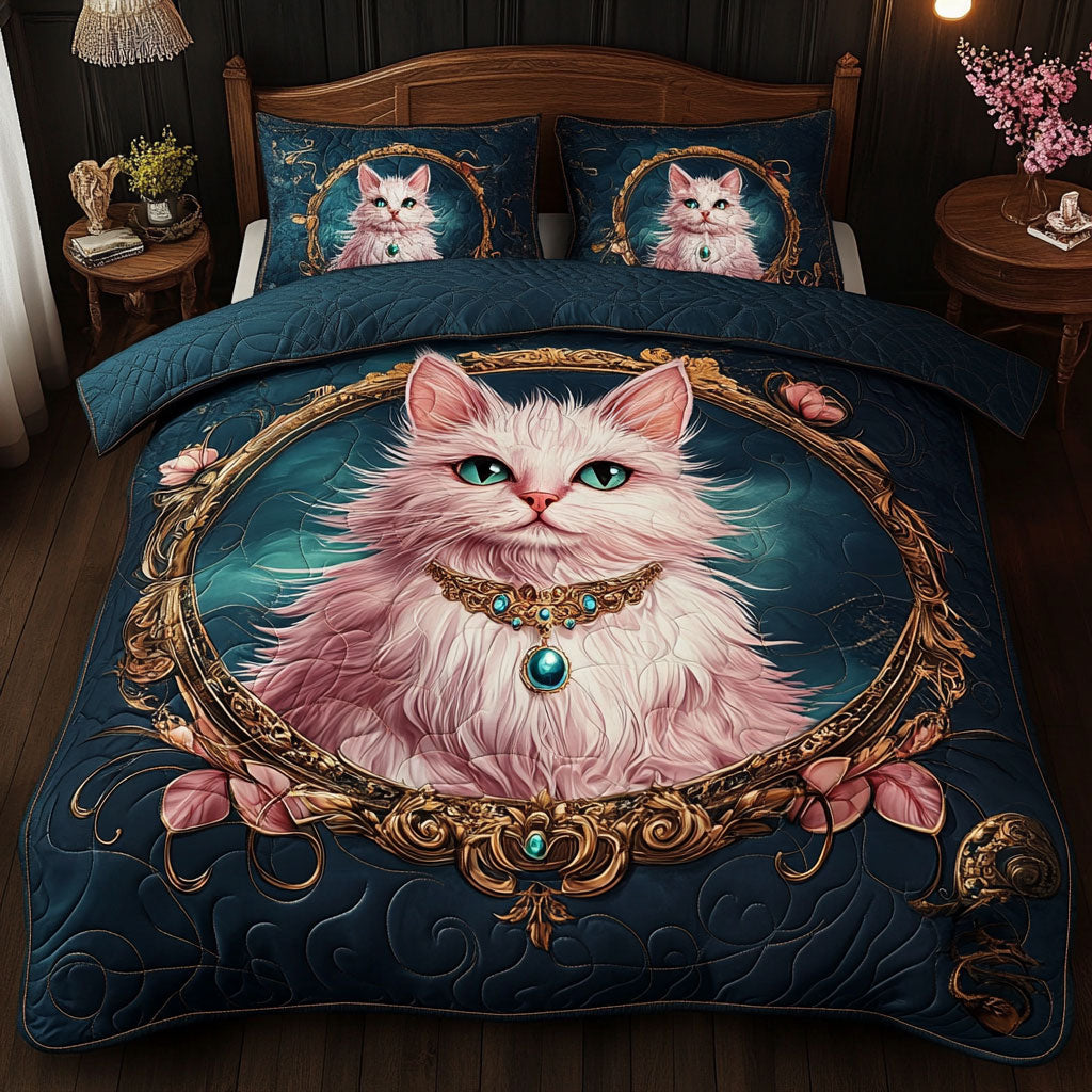 Cat Gemstone Jewelry WT0702006CL Quilted Bedding Set