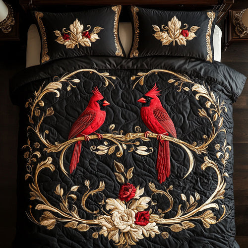 Royal Couple Cardinal WY1902027CL Quilted Bedding Set