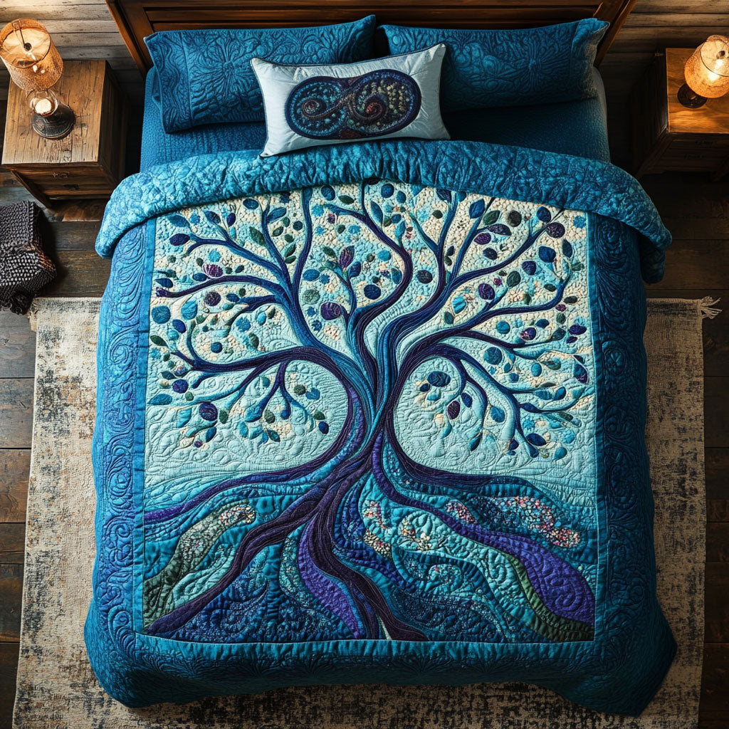 Blue Tree Of Life WY2901011CL Duvet Cover Set