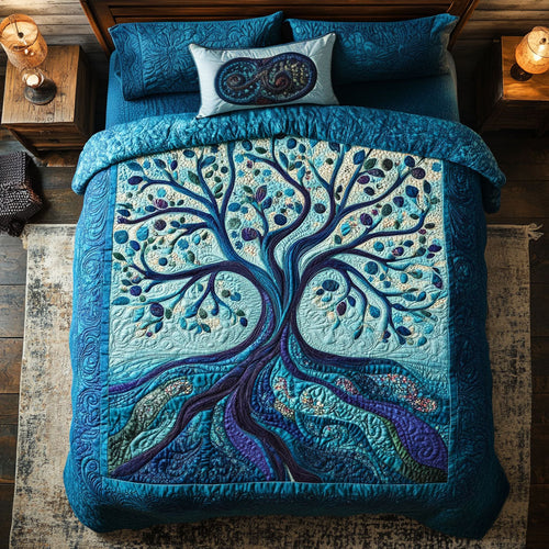 Blue Tree Of Life WY2901011CL Duvet Cover Set