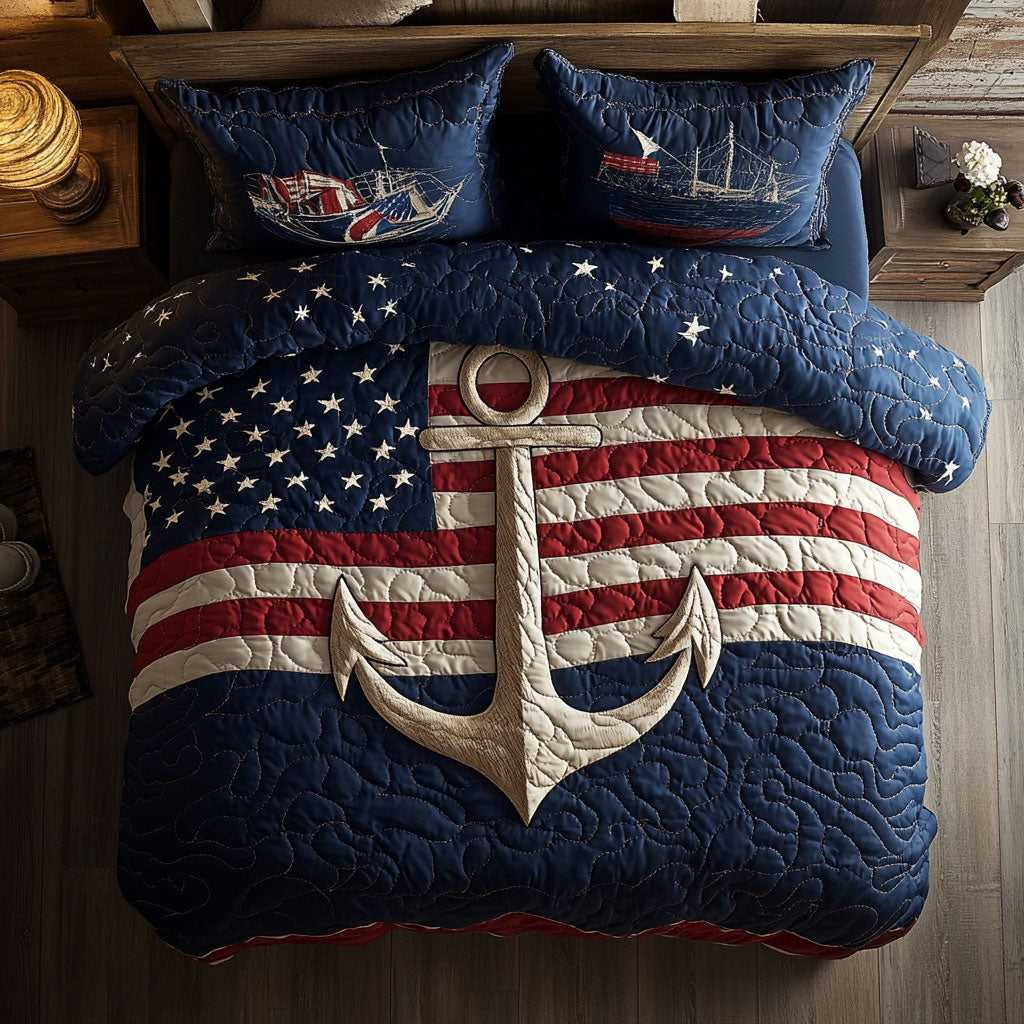American Anchor WX2802112CL Quilted Bedding Set