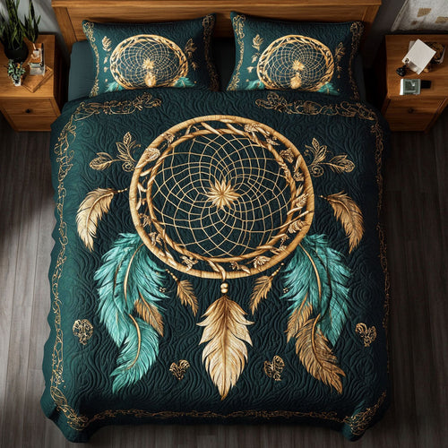 Ancient Dreamcatcher WX0603002CL Quilted Bedding Set