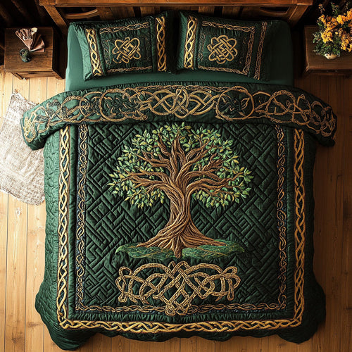 Ancient Roots WX0703005CL Quilted Bedding Set
