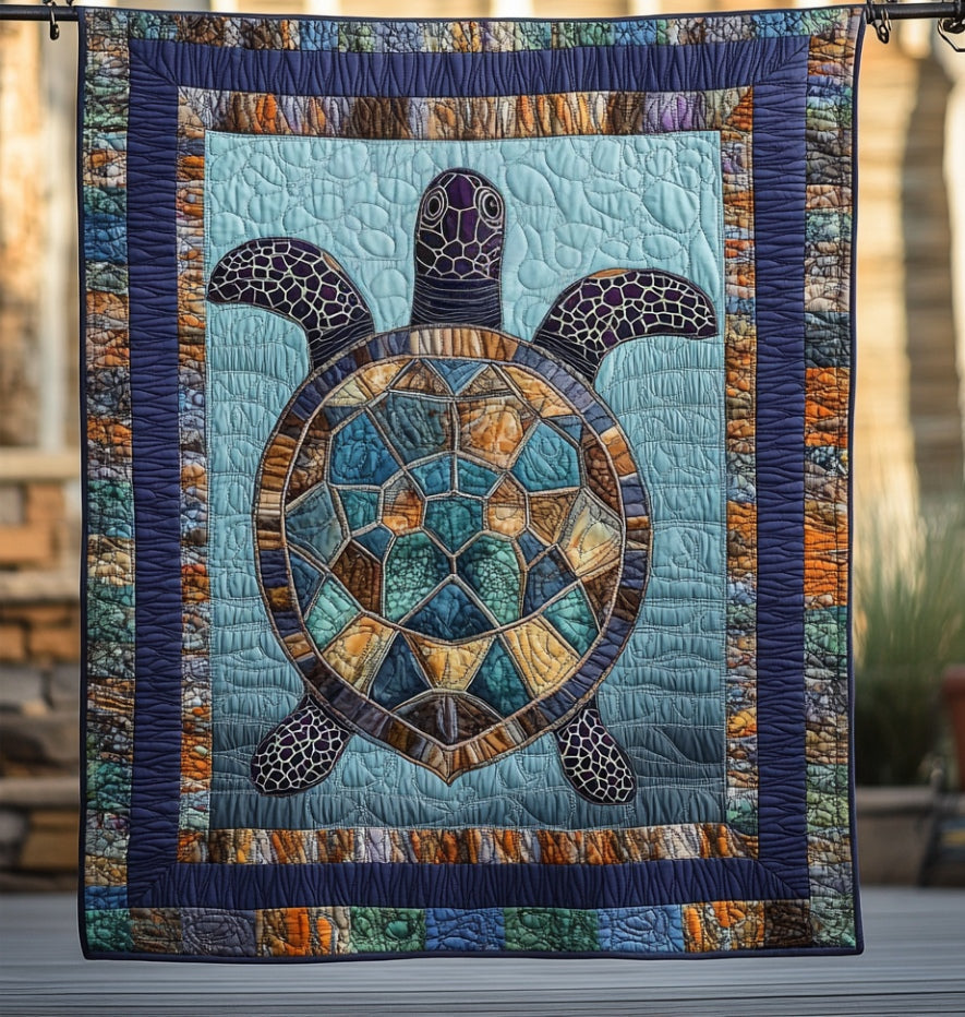 Ancient Turtle WU0401051CL Quilt Blanket