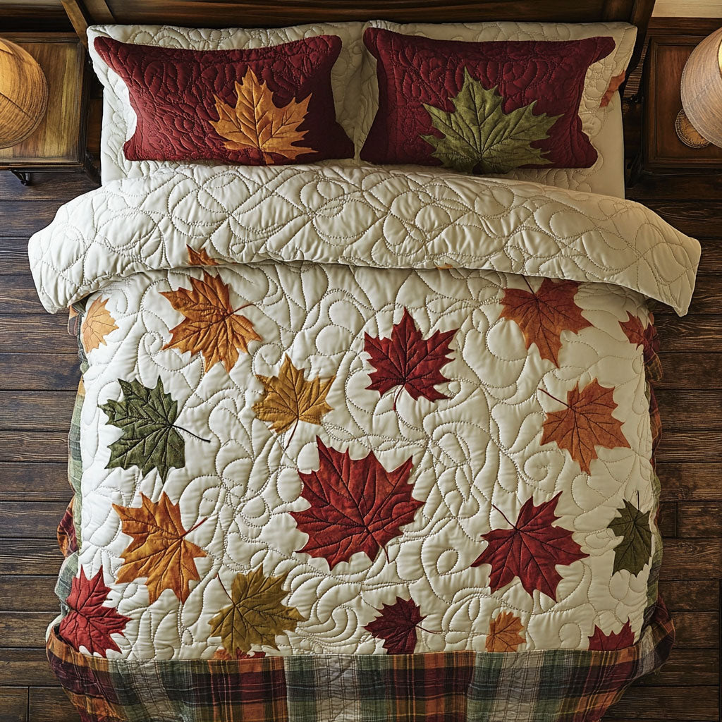 Autumn Leaf WX1303078CL Quilted Bedding Set