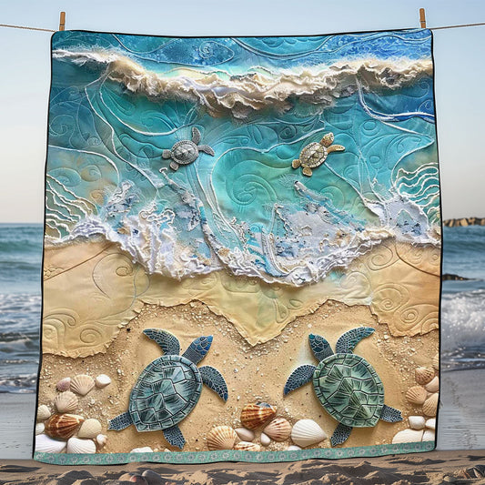 Sea Turtle WJ2908021CL Quilt Blanket