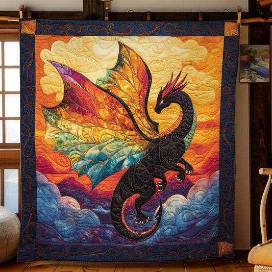 Rainbow Wings Dragon WN1702050CL Quilt Blanket