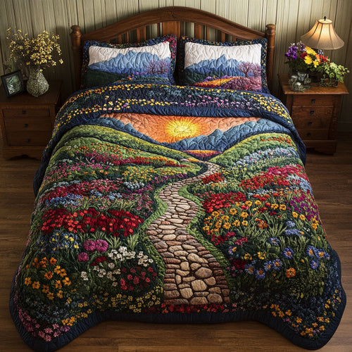 Flower Paradise WY1402091CL Quilted Bedding Set