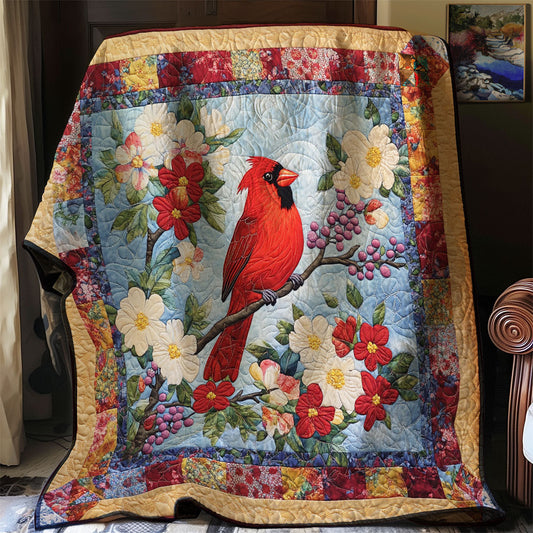 Cardinal Bloom WJ2412001CL Quilt Blanket
