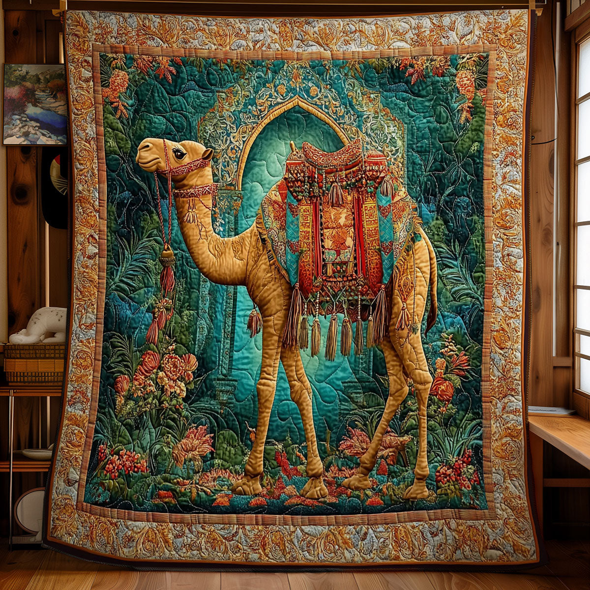 Abstract Colorful Camel WY0202001CL Quilt Blanket