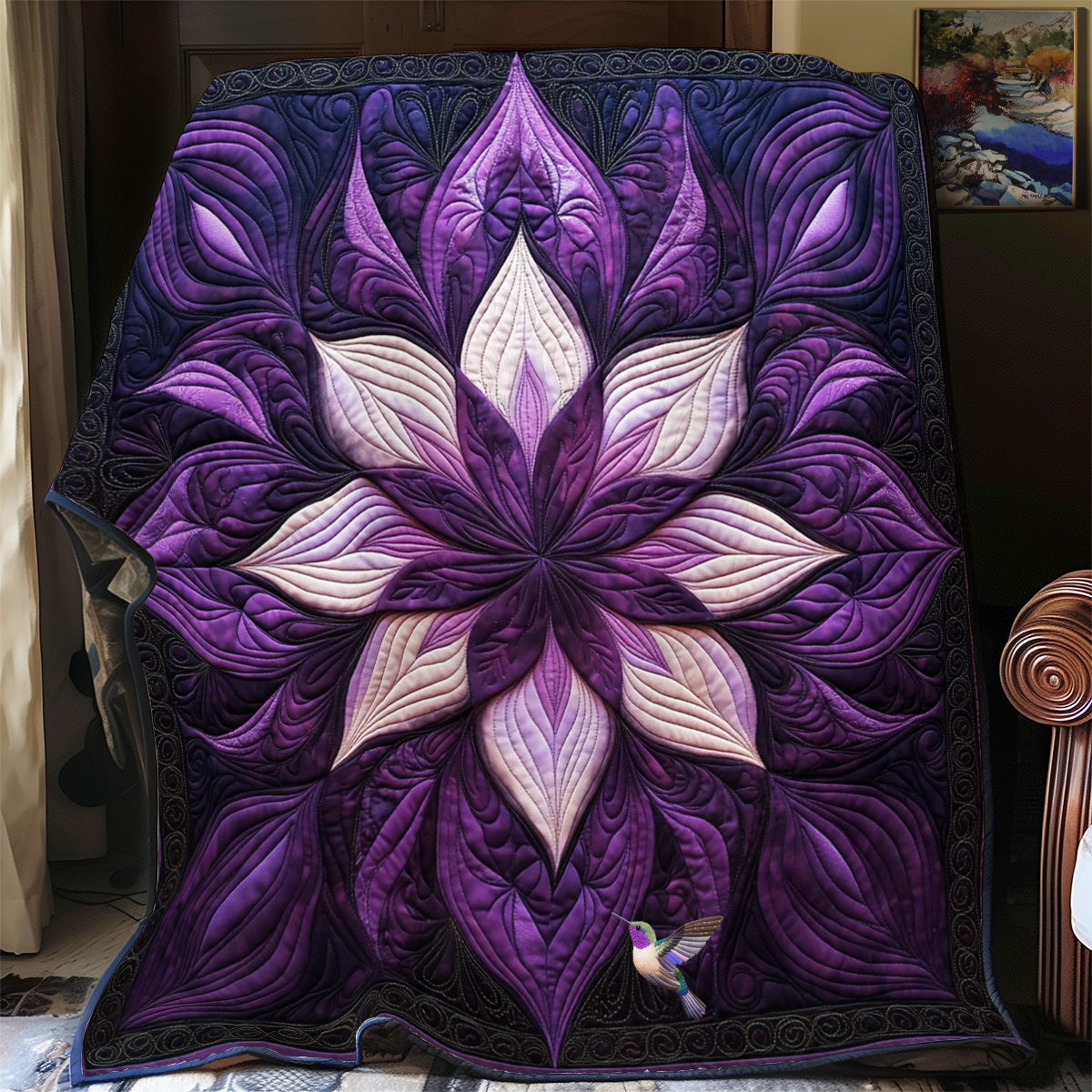 Twilight Floral Radiance YR3012004CL Quilt Blanket