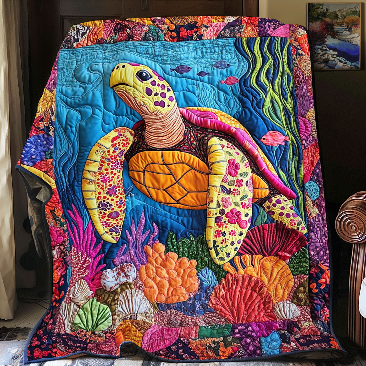 Ocean Odyssey YR1901046CL Quilt Blanket