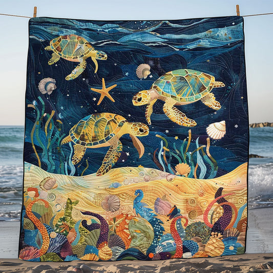 Turtle Under The Sea WJ1608027CL Quilt Blanket