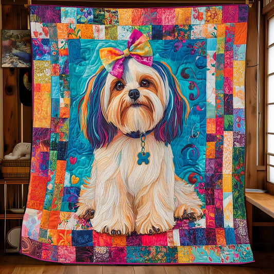 Adorable Shih Tzu XB0303033CL Quilt Blanket