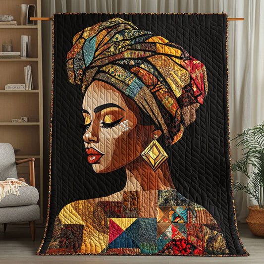 African American Woman WX2610001CL Quilt Blanket