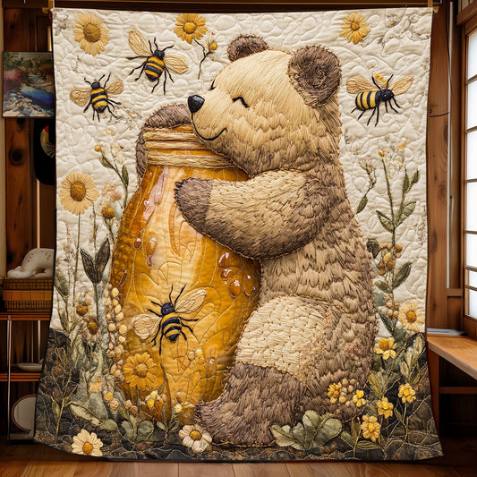 Honey Bear XB0303006CL Quilt Blanket