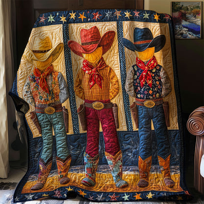 Cowboy Trio WJ0602005CL Quilt Blanket