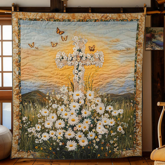 Christianity Blooming Faith WN0603042CL Quilt Blanket