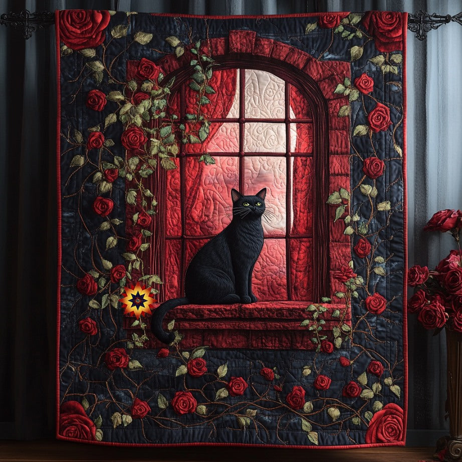 Cat Sleepless Night WU0511034CL Quilt Blanket