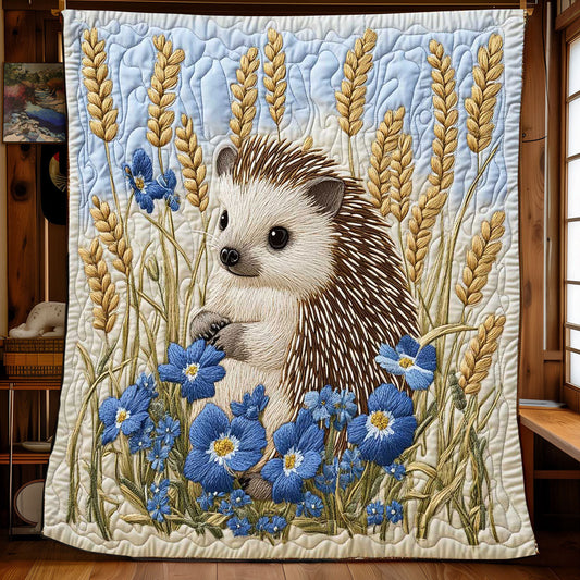 Cute Hedgehog WP1801007CL Quilt Blanket