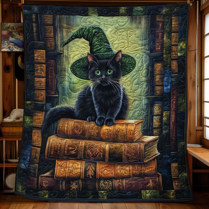 Witch Black Cat WY0202091CL Quilt Blanket