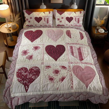 Cherished Heart WN1002055CL Quilted Bedding Set