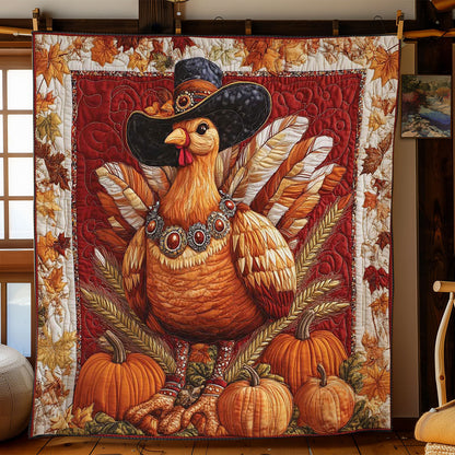 Turkey Harvest Glow WN0801027CL Quilt Blanket