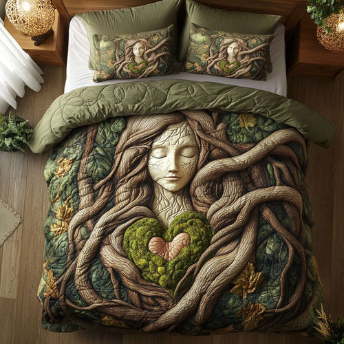 Rooted Serenity WY0803083CL Quilted Bedding Set