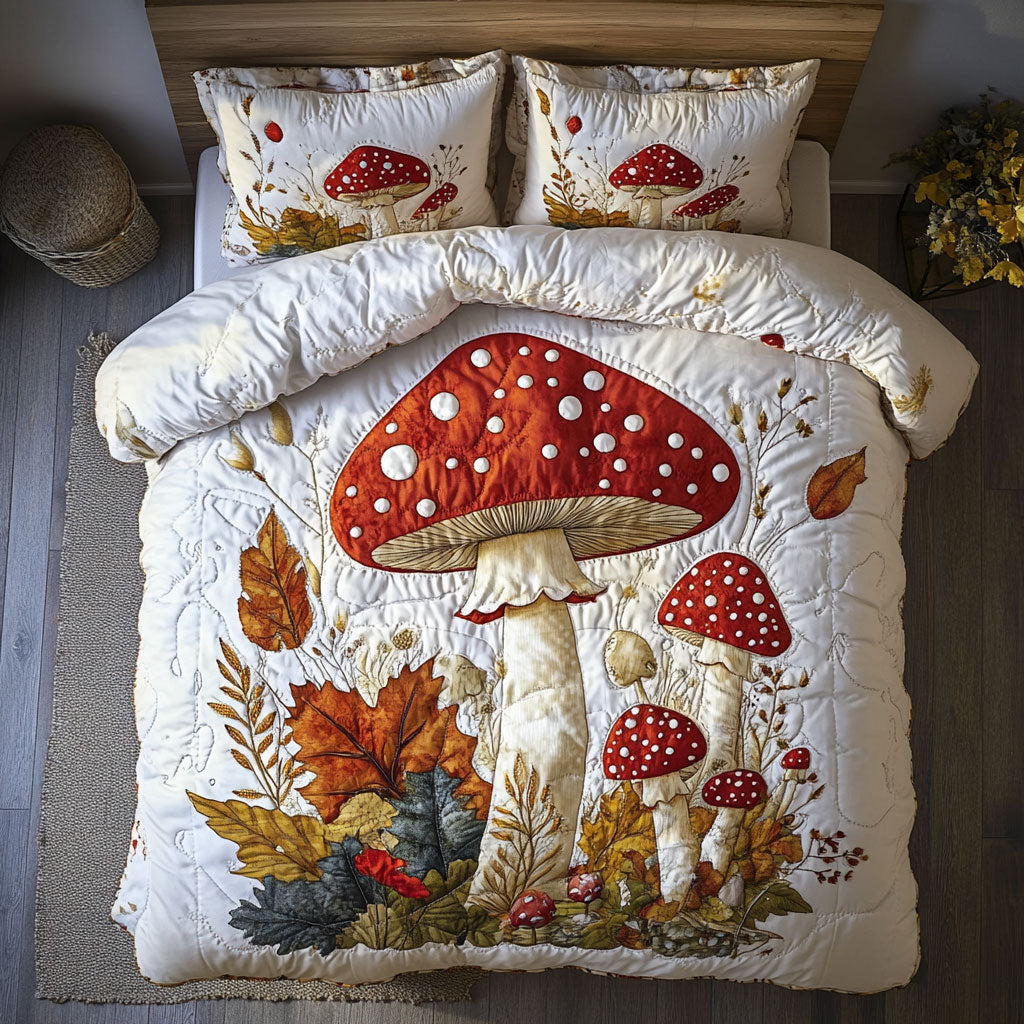 Mushroom Forest WY0602026CL Duvet Cover Set
