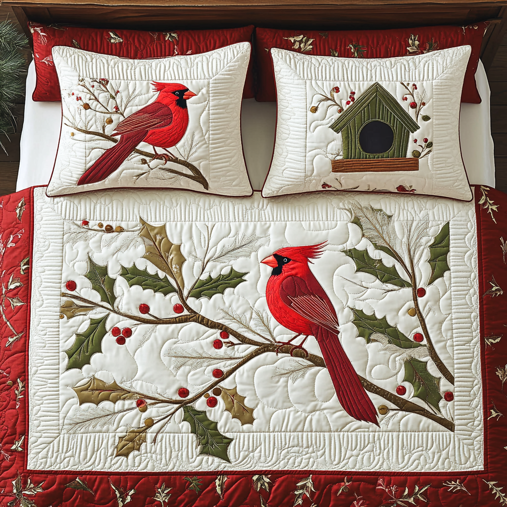 Cardinal House XR1902009CL Quilted Bedding Set