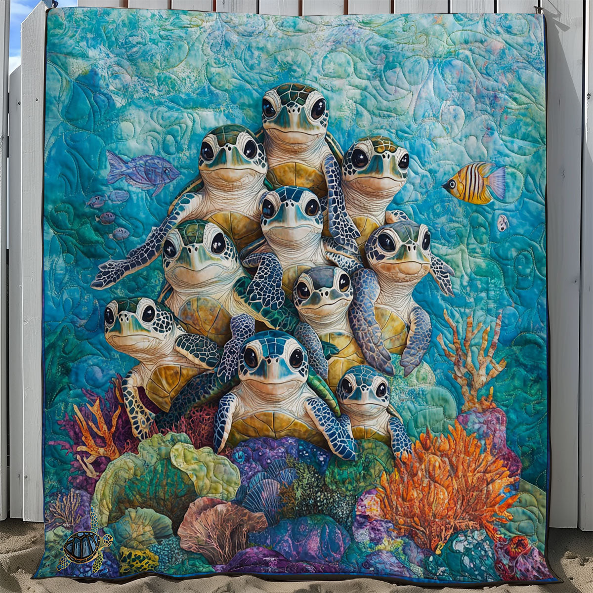 Turtle Family WY2811039 Quilt Blanket