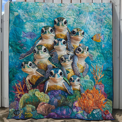 Turtle Family WY2811039 Quilt Blanket