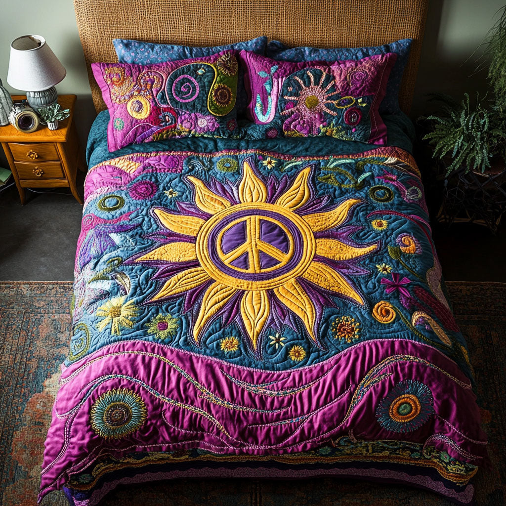 Hippie Lover WY1902015CL Quilted Bedding Set