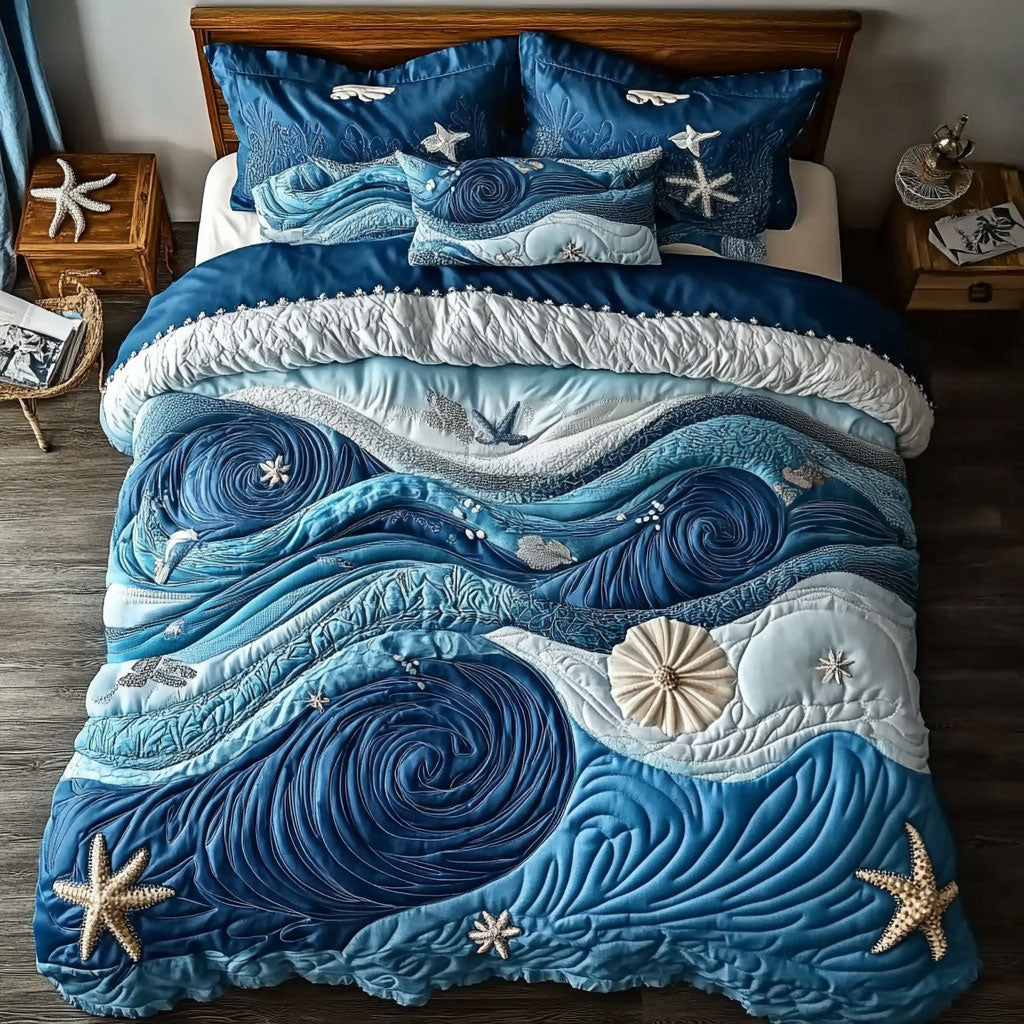 Blue Ocean WY1402009CL Quilted Bedding Set